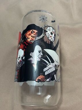 Scary character fandom vibes glass